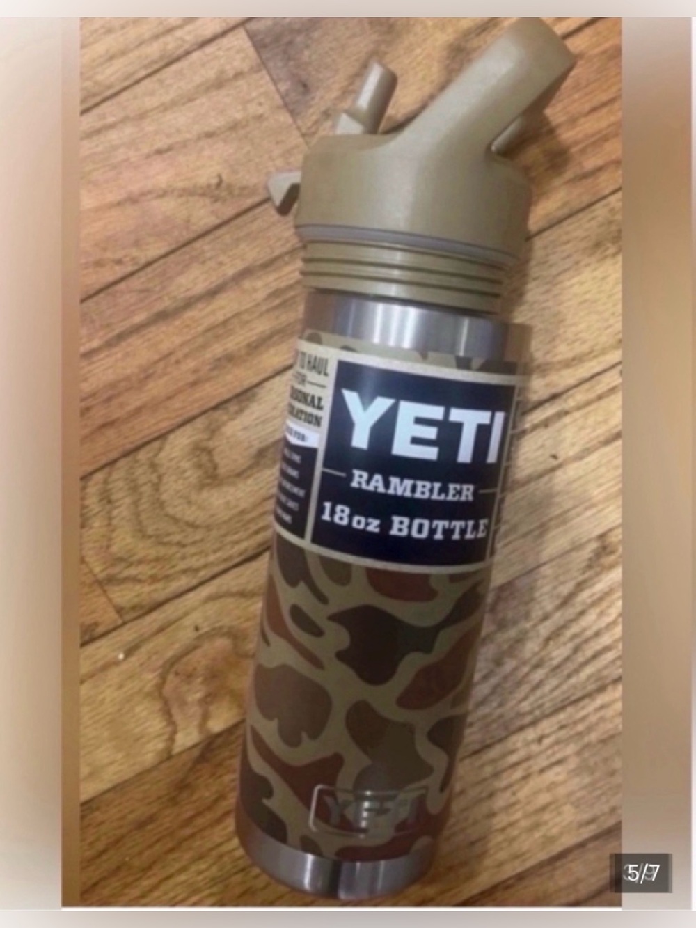Yeti 18oz Rambler Bottle in Camo Tan and Brown - Picture 2 of 6